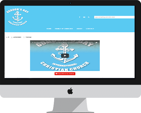 Gordon's Bay International Christian Church website Design